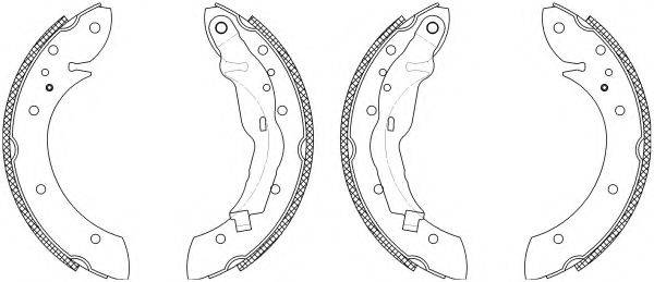HELLA PAGID 8DB355003161 Комплект гальмівних колодок