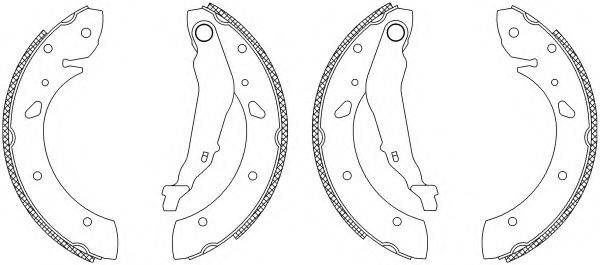 HELLA PAGID 8DB355003451 Комплект гальмівних колодок