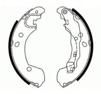 ASVA AKS0583 Комплект гальмівних колодок