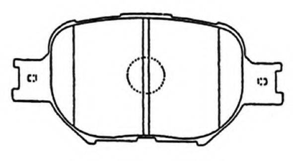 ASVA AKD1287 Комплект гальмівних колодок, дискове гальмо