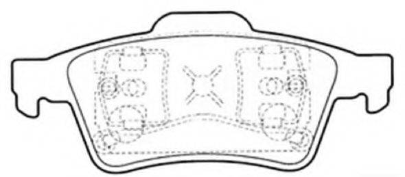 ASVA AKD2220 Комплект гальмівних колодок, дискове гальмо