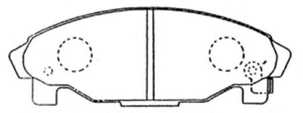 ASVA AKD6340 Комплект гальмівних колодок, дискове гальмо