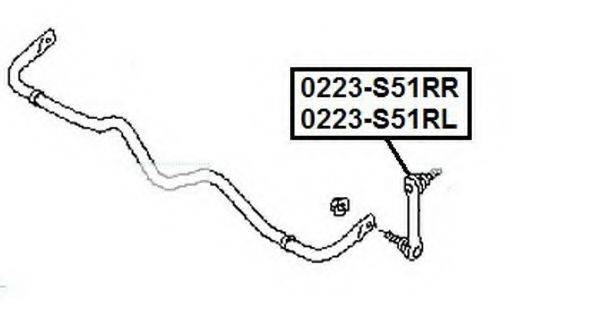 ASVA 0223S51RR Тяга/стійка, стабілізатор