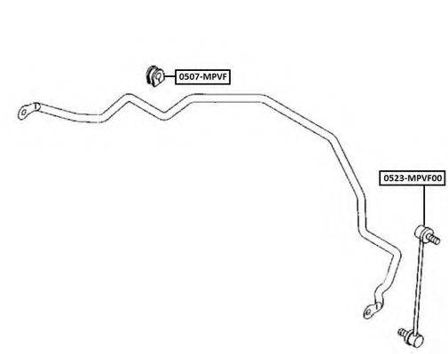 ASVA 0523MPVF00 Тяга/стійка, стабілізатор