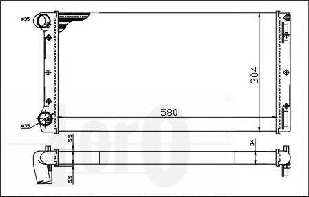 LORO 0160170025 Радіатор, охолодження двигуна