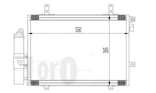 LORO 0420160017 Конденсатор, кондиціонер