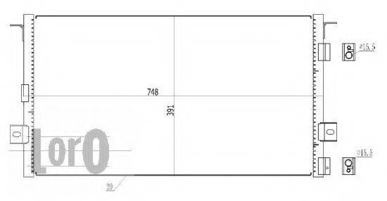 LORO 0080160010 Конденсатор, кондиціонер