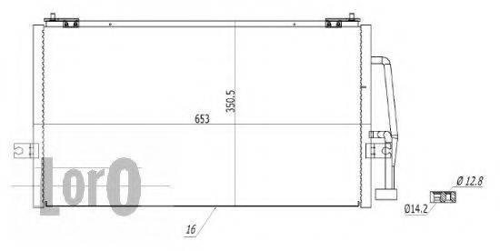 LORO 0520160002 Конденсатор, кондиціонер