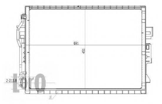 LORO 0540160033 Конденсатор, кондиціонер