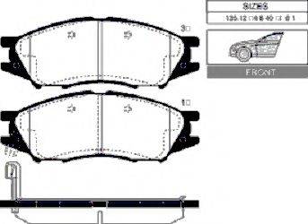GOODWILL 1025F Комплект гальмівних колодок, дискове гальмо