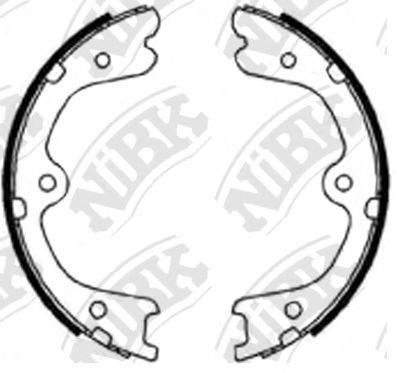 NIBK FN0623 Комплект гальмівних колодок, стоянкова гальмівна система