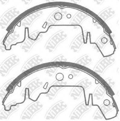 NIBK FN11814 Комплект гальмівних колодок