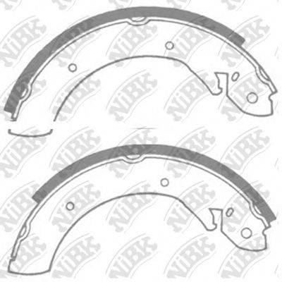 NIBK FN1879 Комплект гальмівних колодок