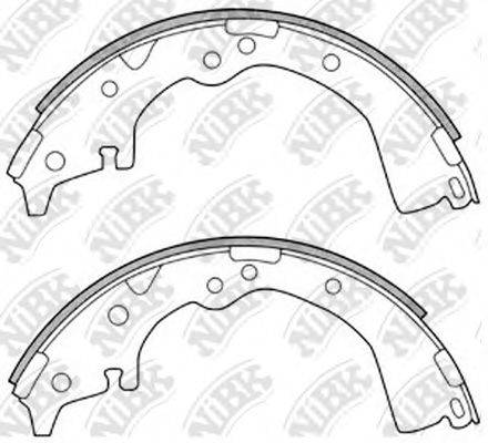 NIBK FN2252 Комплект гальмівних колодок