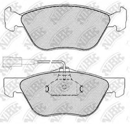NIBK PN0130W Комплект гальмівних колодок, дискове гальмо