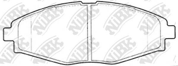 NIBK PN0390 Комплект гальмівних колодок, дискове гальмо