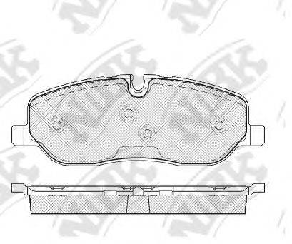 NIBK PN0484 Комплект гальмівних колодок, дискове гальмо