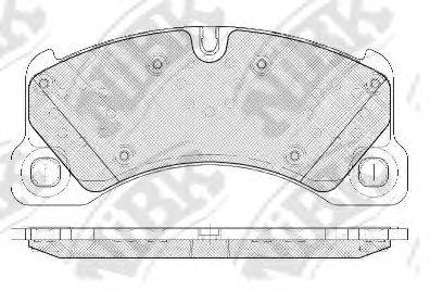 NIBK PN0529 Комплект гальмівних колодок, дискове гальмо