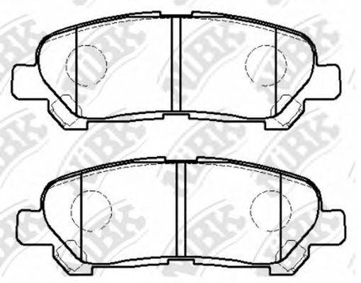 NIBK PN1848 Комплект гальмівних колодок, дискове гальмо
