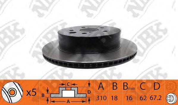 NIBK RN1439 гальмівний диск