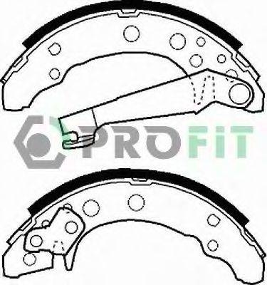 PROFIT 50010191 Комплект гальмівних колодок