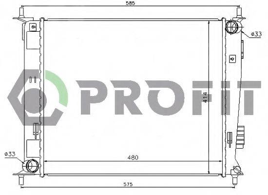 PROFIT PR2908A2 Радіатор, охолодження двигуна