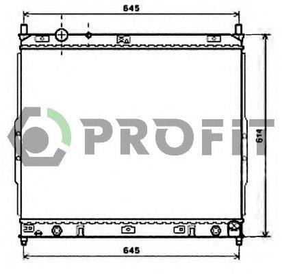 PROFIT PR6060A2 Радіатор, охолодження двигуна