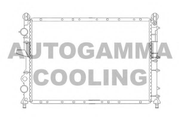 AUTOGAMMA 100018 Радіатор, охолодження двигуна