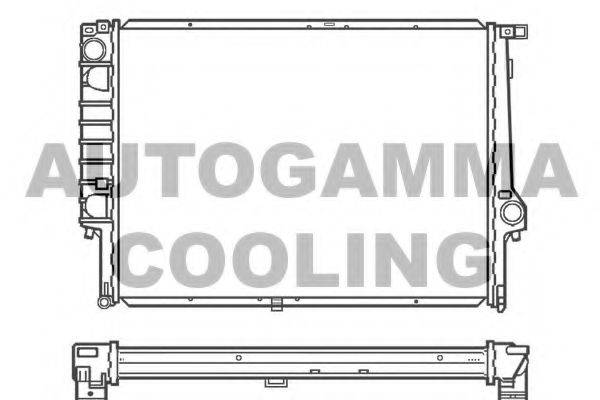AUTOGAMMA 100129 Радіатор, охолодження двигуна