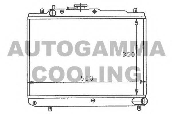 AUTOGAMMA 100474 Радіатор, охолодження двигуна