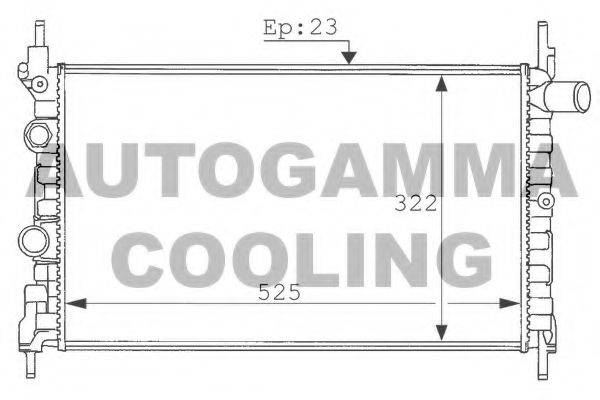 AUTOGAMMA 100687 Радіатор, охолодження двигуна