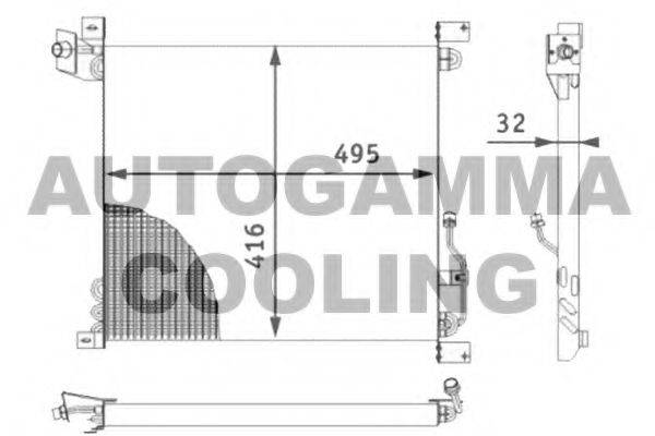 AUTOGAMMA 102707 Конденсатор, кондиціонер