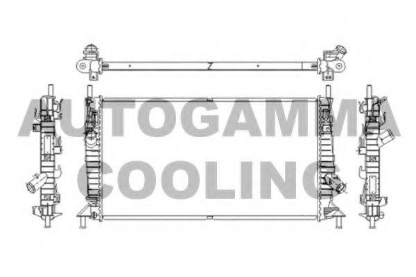 AUTOGAMMA 103421 Радіатор, охолодження двигуна
