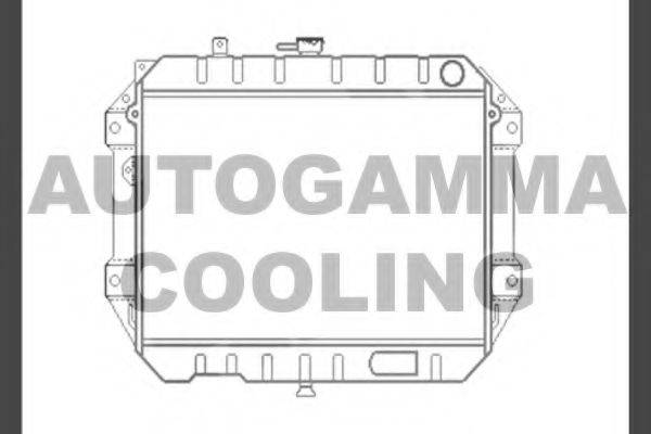 AUTOGAMMA 104040 Радіатор, охолодження двигуна