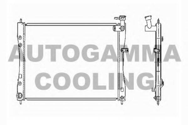 AUTOGAMMA 104418 Радіатор, охолодження двигуна