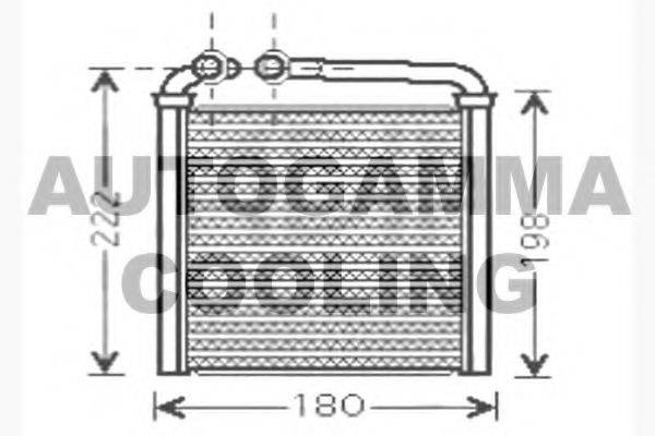 AUTOGAMMA 104609 Теплообмінник, опалення салону