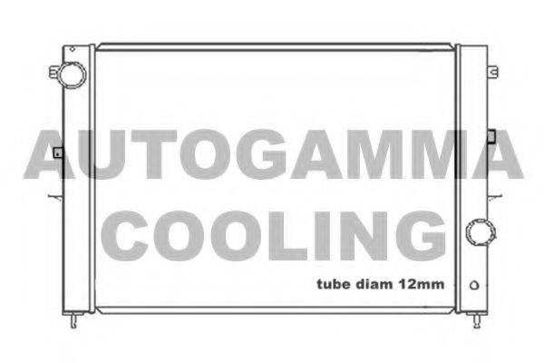 AUTOGAMMA 104664 Радіатор, охолодження двигуна