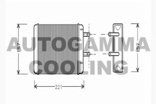 AUTOGAMMA 104765 Теплообмінник, опалення салону