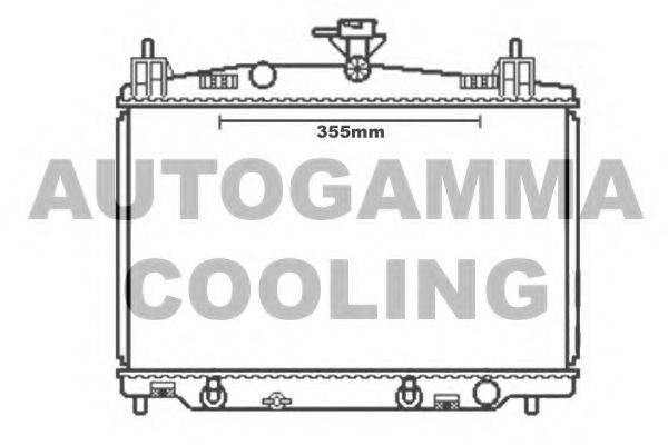 AUTOGAMMA 105165 Радіатор, охолодження двигуна