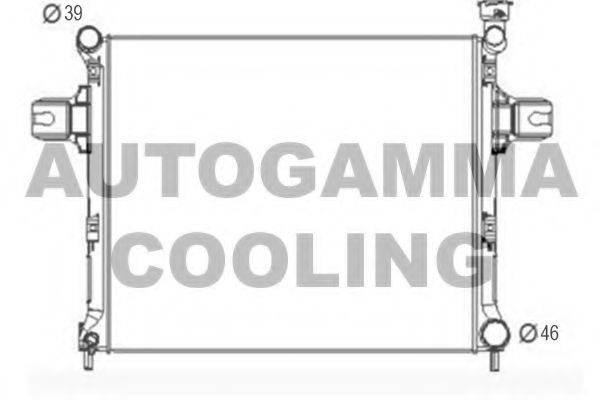 AUTOGAMMA 107462 Радіатор, охолодження двигуна