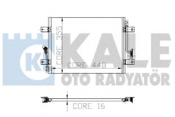 KALE OTO RADYATOR 152300 Конденсатор, кондиціонер