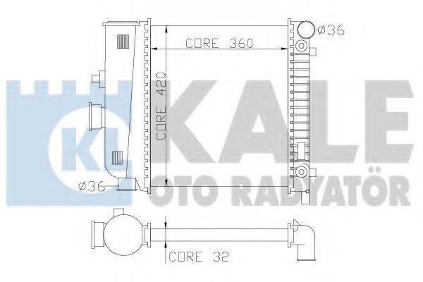 KALE OTO RADYATOR 351400 Радіатор, охолодження двигуна