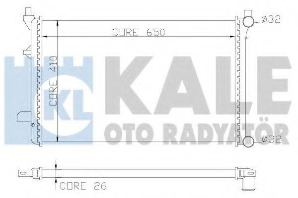 KALE OTO RADYATOR 353300 Радіатор, охолодження двигуна