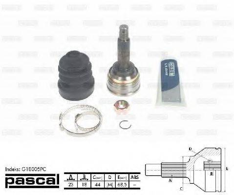 PASCAL G18005PC Шарнірний комплект, приводний вал