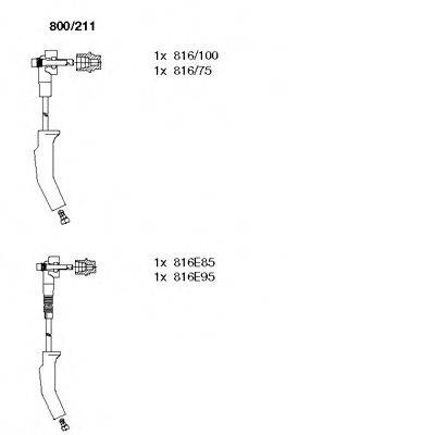 BREMI 800211 Комплект дротів запалювання