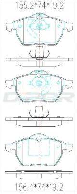 DITAS DFB3042 Комплект гальмівних колодок, дискове гальмо