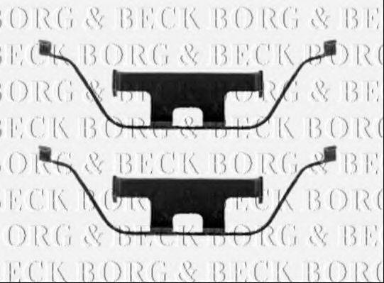 BORG & BECK BBK1343 Комплектуючі, колодки дискового гальма