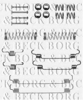 BORG & BECK BBK6166 Комплектуючі, колодки дискового гальма