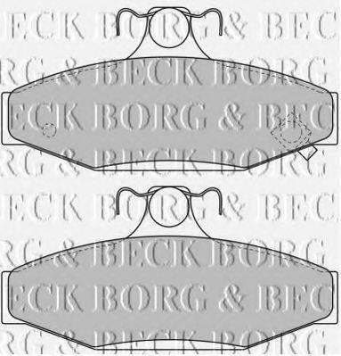 BORG & BECK BBP1650 Комплект гальмівних колодок, дискове гальмо