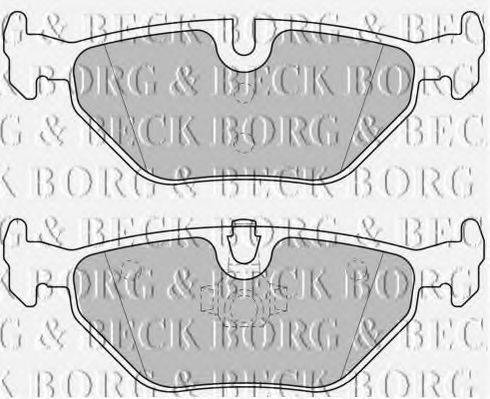 BORG & BECK BBP1677 Комплект гальмівних колодок, дискове гальмо